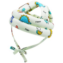 Kimitimi Baby Safety Helmet Baby Head Protector No Bumps for Running Walking Crawling, Safety Head Adjustable Protective Cap Headguard Hat (Colorful Dinosaur)