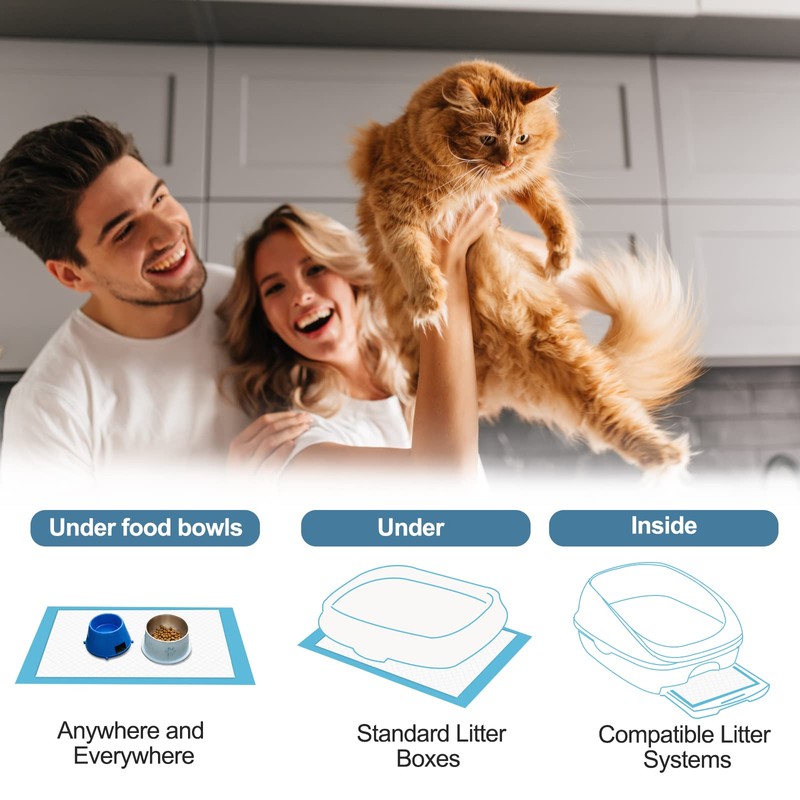 Ownpets Cat Litter Pads 45X33CM, Leak-proof, 6-Layer, 20 Pack