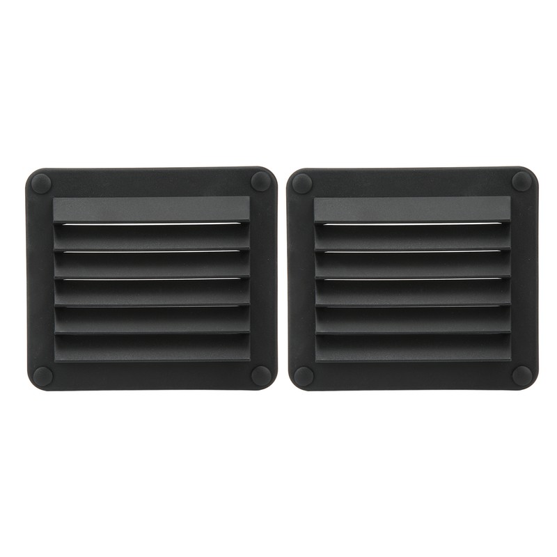 2pcs Air Vent Ventilation Opening Side Exhaust Port Rectangular Ventilation