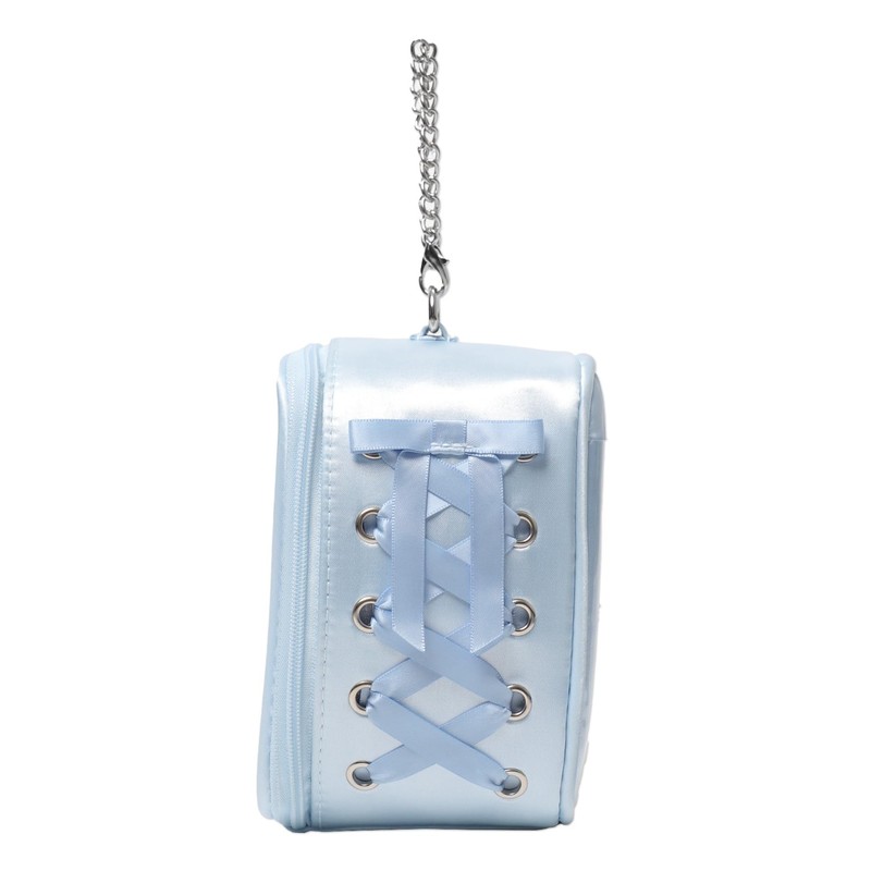 Wigo Women's Side Lace-Up Sewn Pouch, saxon blue