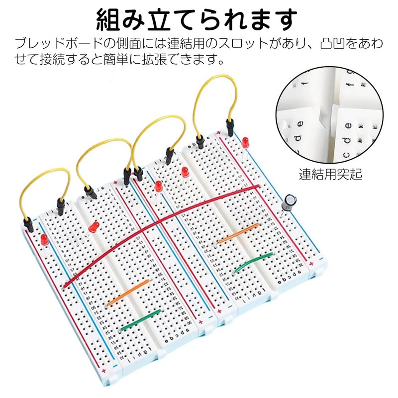 LIANHATA 10pcs Mini Breadboard 400 Holes Breadboard Experiment Board Power