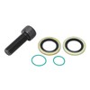 AC Compressor Fitting 90° Turn Angle 6061‑T6 Billet Aluminum Alloy