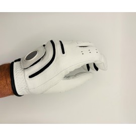 Mens Golf Gloves x 3 Left Handed for Right Handed Golfer Cabretta Leather with Magnet for Marker Perfect Feel Supreme Grip Sizes S M M/L L XL (XL)