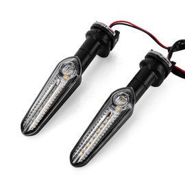 Motorcycle Turn Signal Light - PSLER LED Turn Signals Front or Rear Turn Signal Light Compatible with MT03 MT07 MT09 MT10 MT15 MT25 MT125 XSR700 XSR900, 1 Pair, Clear Lens