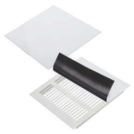 PATIKIL 13.7" x 13.7" Magnetic Vent Cover for Floor Wall White 2 Pcs