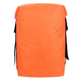 TIXIPEM Compression Stuff Sack [1PCS] - Waterproof Sleeping Bag Storage Sack 5L Use for Backpacking & Traveling & Hiking - [Orange-17 x 9 IN/ 42 x 23.5 CM] Space Saving Gear Bags