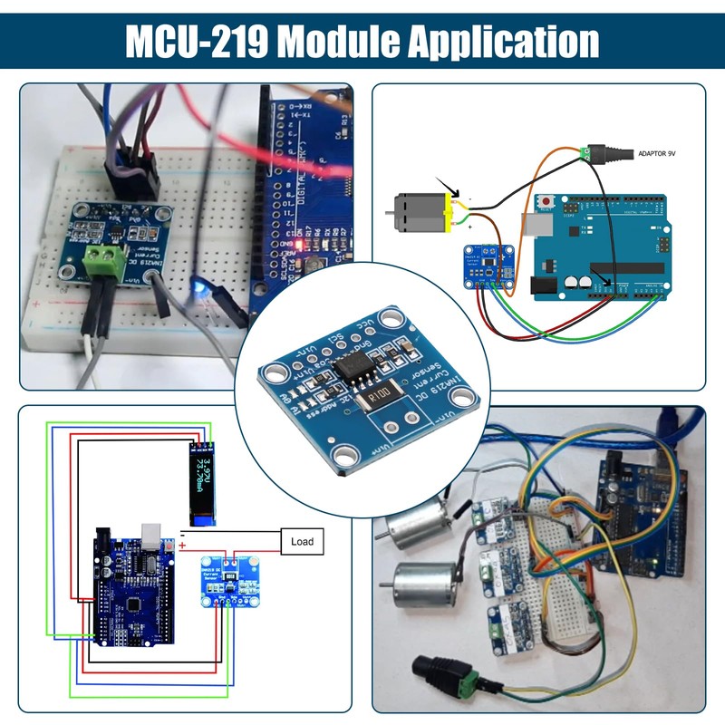 INA219 I2C Sensor Module Binghe 3 Pieces INA219 Zero Point