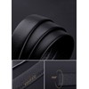 VANNANBA - Cinturones de carraca de piel para hombre, hebilla