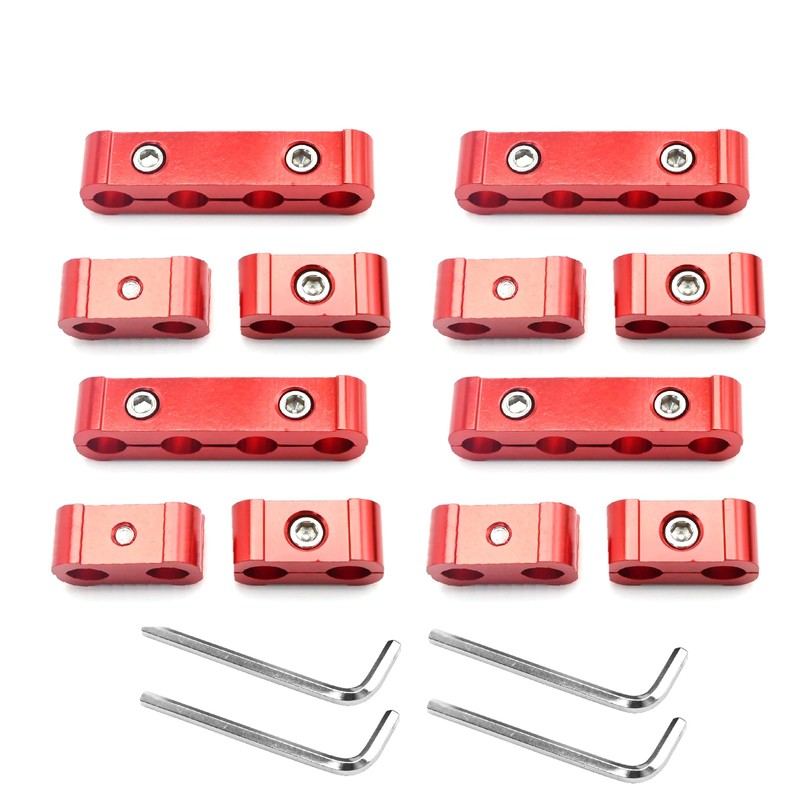 Hoypeyfiy 8/9/10mm Universal Spark Plug Wire Separator 12 Pcs Spark