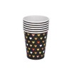 Farbe Xoxo Black Paper Cups (Pack of 6) 250 ml