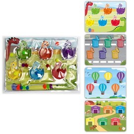 Transfomer Color Sorting Sensory Toys, Easter Basket Stuffer for Toddler Quiet Travel Essential Activities Toys Color Matching Toys Autism Autistic Calm Down Sensory Fidgets For Kids 3 4 5 year old