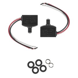 HQRP 2-Pack Dusk to Dawn, Day Night Sensor, Photoelectric Switch, Photo Cell Sensor, 110V 120V Input, Indoor Outdoor, UL Listed