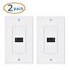 Cable Matters Cable Matters 2-Pack 1-Port HDMI Wall Plate in