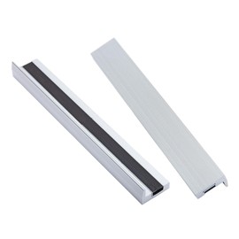 Yost Vises MA-380 Universal 8" Magnetic Aluminium Vise Jaw Caps Smooth Serrated Vise Jaw Cover Jaw Cover fits 8" Inch Vise Easily Attach with Magnet Strip - No Bolts Needed (1 Pair)