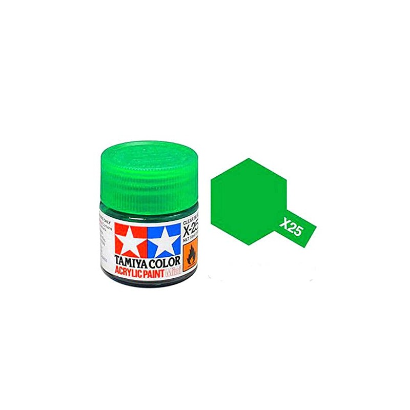 TAMX25 81525 Acrylic Mini X25 Clear Green 1/3 oz by