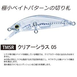 DUEL HARDCORE Lure, Heavy Sinking Minnow, Hardcore, LG Heavy Minnow (S), 2.0 inches (50 mm), Weight: 0.2 oz (6 g) F1200-TMSR-Clear Silass, Light Game