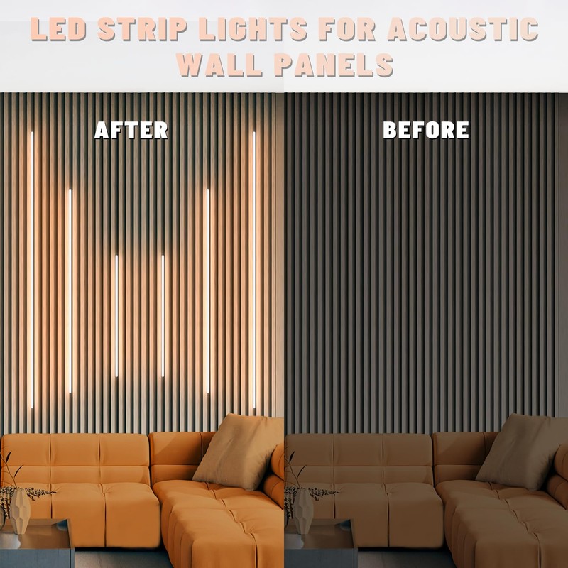 Lichaser LED Recessed Lighting for Acoustic Panel, 6 Pcs of