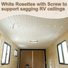 CroBlissful 100 Pack Rosette Washers with Screws, Mobile Home/RV Ceiling