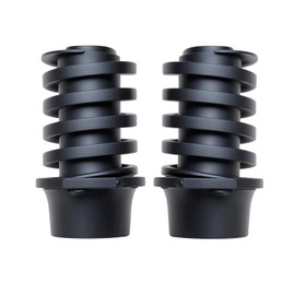 2-Piece Textured Plastic Rubber Hood Adjust Bumper Set for 1993-2002 Chevy Camaro & Pontiac Firebird - Direct Fit Front Bumper Stops HT10413705 HT10413888