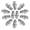 12 Pack Hydraulic Hose Fittings 1/2" I.D. Hose x 1/2"
