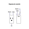 Volteck PA-APCO-L3N, Placa armada negra 1 interruptor sencillo y 2
