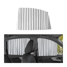 TSUGAMI Car Side Window Sun Shade, 4PCS Magnetic Vehicles Window Blinds Sunlight Covers for Baby Kids Sleeping, Automotive Privacy Sun Curtain Protection Accessories, Universal Fit (Silver)