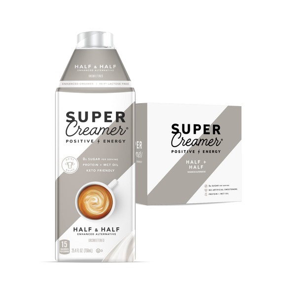 KITU SUPER COFFEE Creamer | 0g Added Sugar, 2g Protein, 40 Calories [Original] 25.4 Fl Oz, 3 Pack | Keto Coffee Creamer - From the SUPER COFFEE Family