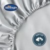 Silentnight Cotton Rich Single Fitted Sheet - Silver Grey 28cm
