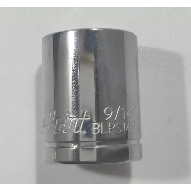 Blue Point BLPS14916, 1/4" Drive, 9/16" Socket, Shallow, 6 Point.
