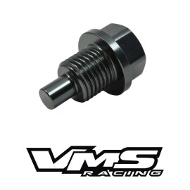 VMS RACING MAGNETIC OIL PAN DRAIN PLUG BOLT + WASHER GUNMETAL FOR FORD MUSTANG