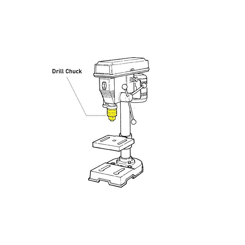 Drill Press Chuck Fits - Delta Sm300 Drill Press -