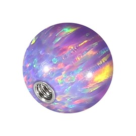 Piercingline® Synthetic Opal Screw Ball with Surgical Steel Thread