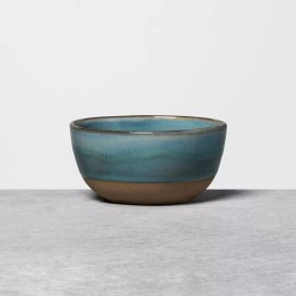 Hearth & Hand with Magnolia 4 Hearth & Hand Magnolia Stoneware Reactive Exposed Base Mini Bowl Dark Blue NEW
