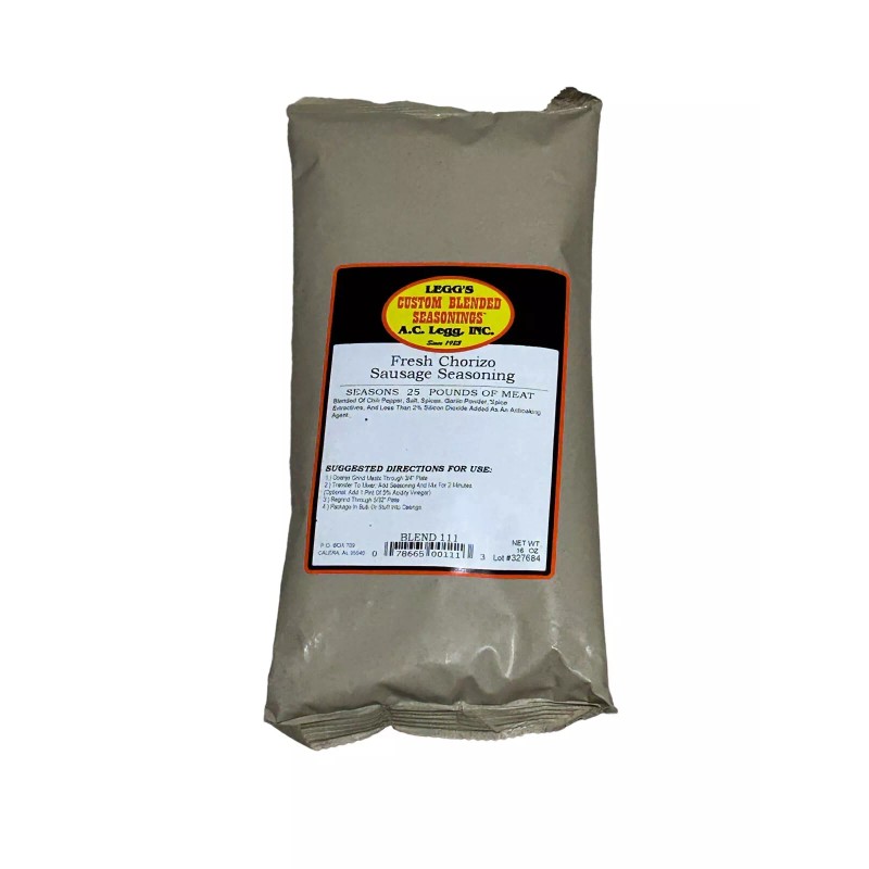 Old Plantation A.C. Legg Fresh Chorizo Sausage Seasoning 16 Ounce