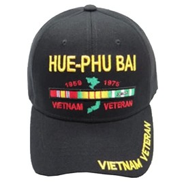 First Military Choice Hue PHU Bai Vietnam Veteran Black Baseball Cap New