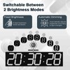 CHKOSDA Digital Wall Clock with Large Display, 28.4‘’LED 6-Digit Large