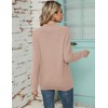 IECCP Women's Jumpers V Neck Long Sleeve Tops Women Solid