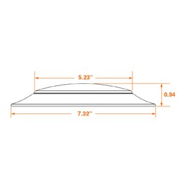 LEDVANCE 16W LED Light Disk, 5 CCT 2700/3000/3500/4000/5000K, Dimmable, 1200 LMS, 90 CRI, Wet Rated, Frosted Finish - 1 Pack (62447)
