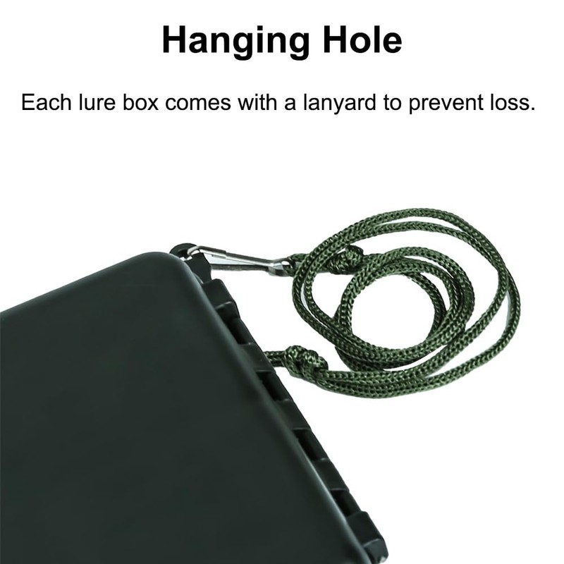 Small, Compact Fishing Tackle Box: Hooks, Lures, Baits Storage Container,