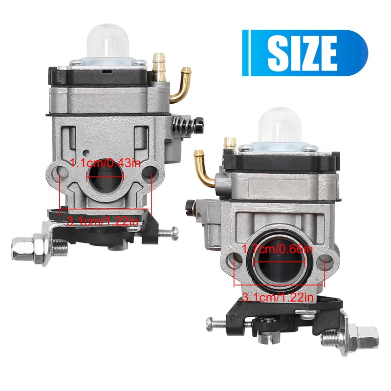 Hoypeyfiy Carburetor 22cc 26cc 33cc 34cc 36cc 11mm Carb for