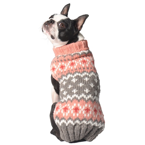 Chilly Dog Rose Fair isle Sweater, XX-Small