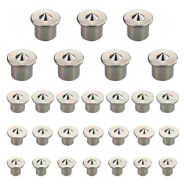 GIONAR Wooden Dowel Centring Tips Set, 6 mm, 8 mm, 10 mm, 12 mm Dowel Marker Kit, Dowel Centring Tip, Dowel Aid, Wooden Dowels, for Cabinets, Tables and More, Perfect for Precise Woodwork