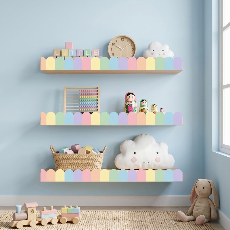 66FT Bulletin Board Borders | Pastel Classroom Decor Border Trim
