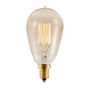 Bulbrite NOS25ST15/SQ/E12 25-Watt Nostalgic Incandescent Edison ST15, Vintage Thread Filament,