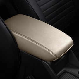 AOMSAZTO Armrest for 2020-2024 Toyota Corolla Middle Leather Beige