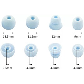 powerbeats pro Zotech 4 Pairs Eartips Silicone Earbuds Buds for Powerbeats Pro (Glacier Blue)