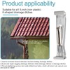 10 Pack 5 Inch K Style Gutter Hangers with Rust-Resistant