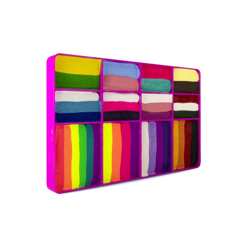 COLIBRIX, Paleta Arcoiris, Maquillaje Corporal Base Agua, Hipoalergénico 340g