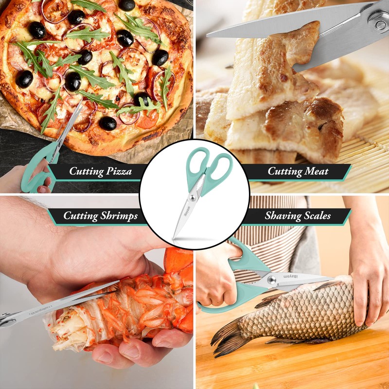 Kitchen Shears, iBayam Kitchen Scissors Heavy Duty Meat Scissors Poultry