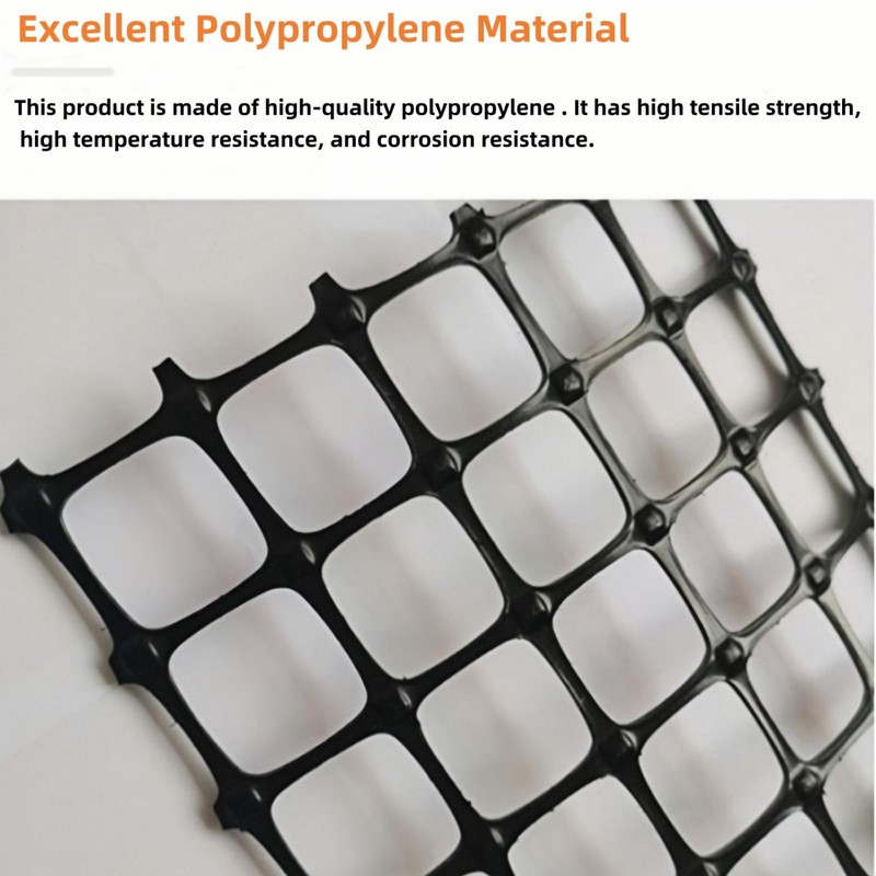 Bidirectional Force Bearing Plastic Geogrid 4' x 65.6' Paver Base